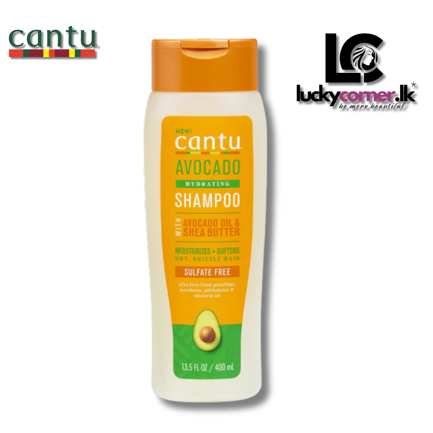 Cantu Avocado Hydrating Shampoo Sulfate Free 400ml
