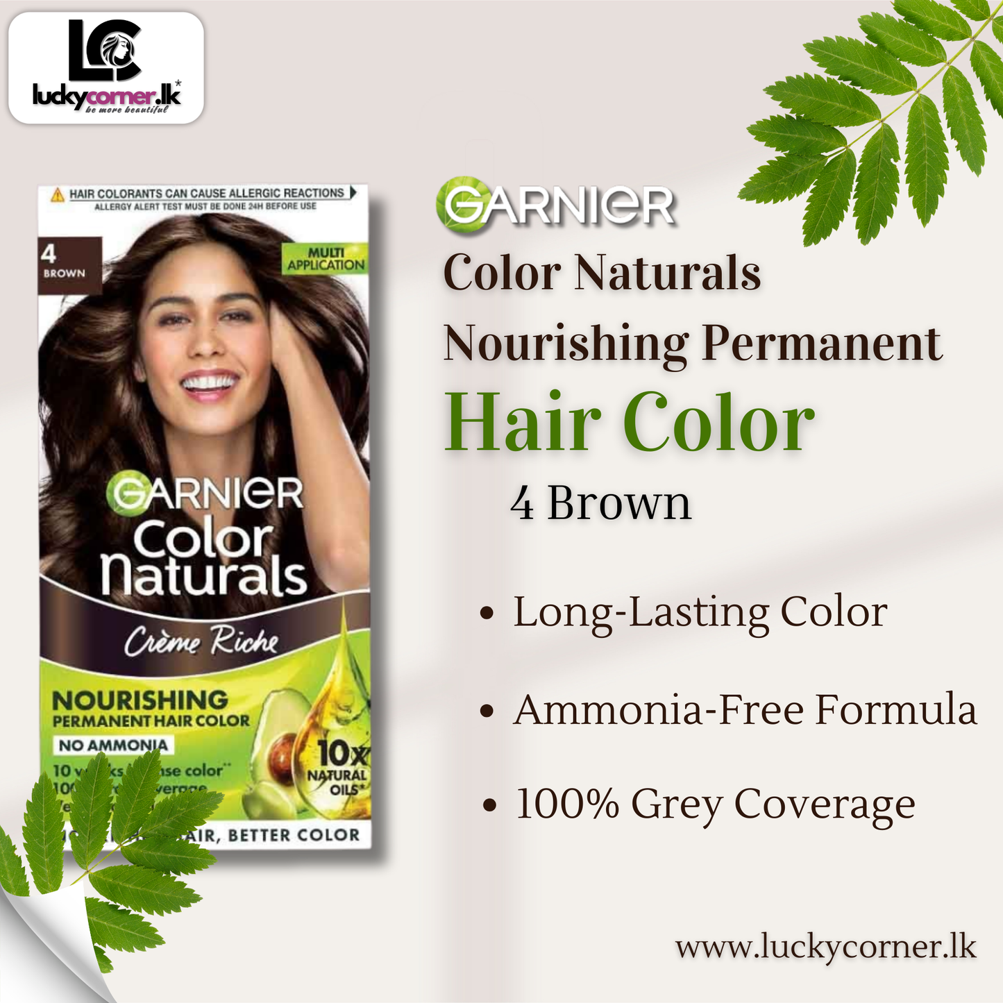 Garnier Color Naturals Shade 4 Brown 60g