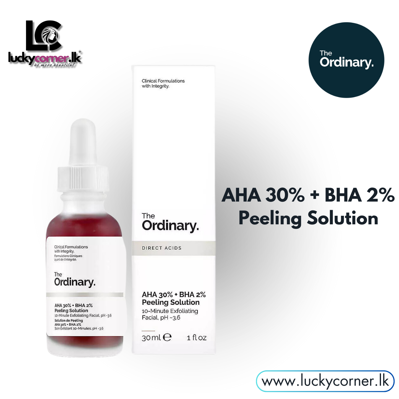The Ordinary AHA 30% + BHA 2% Peeling Solution