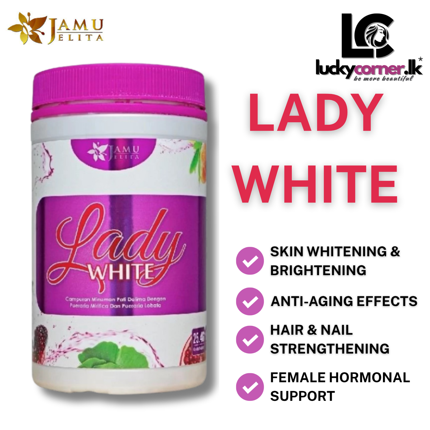 Jamu Jelita Lady White Collagen 400g