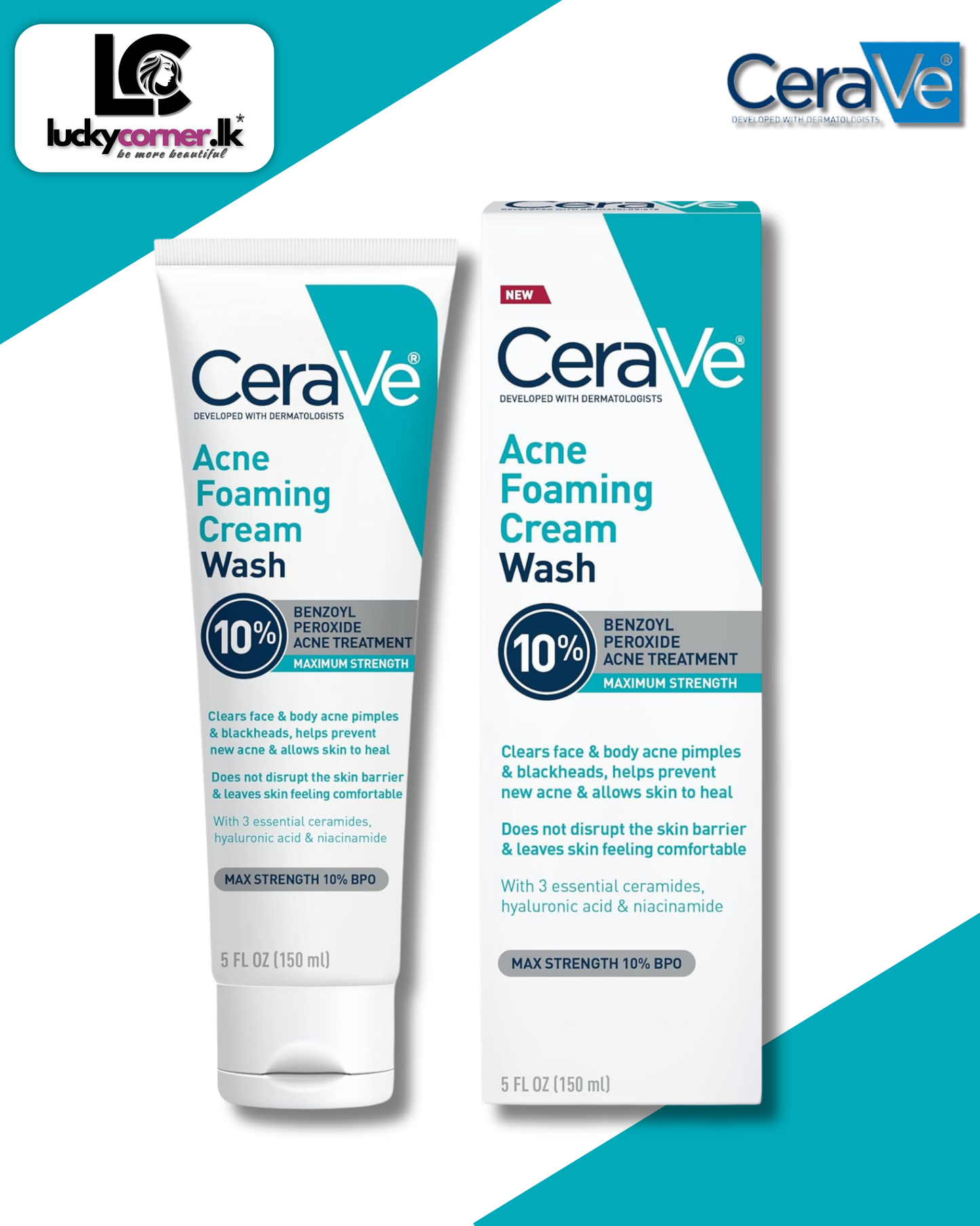 CeraVe Acne Foaming Cream Wash 10%