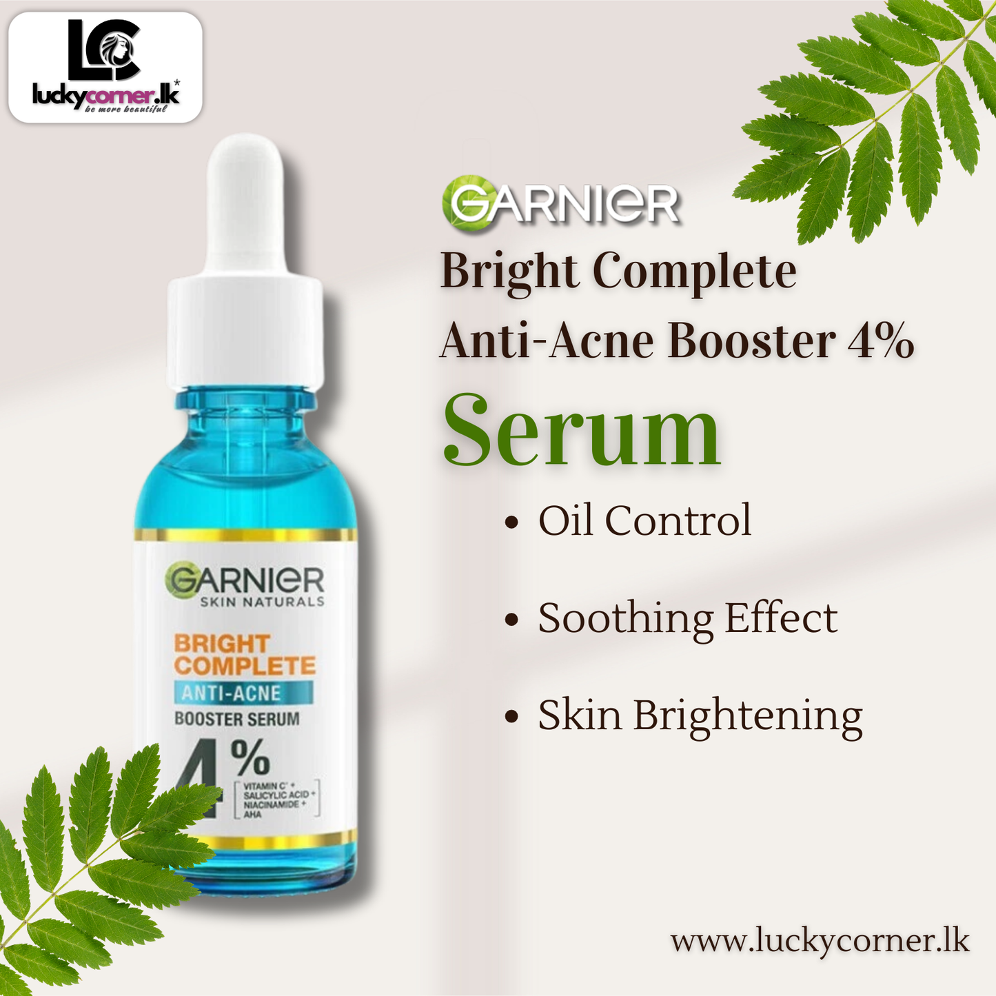 Garnier Bright Complete Anti-Acne Booster Serum