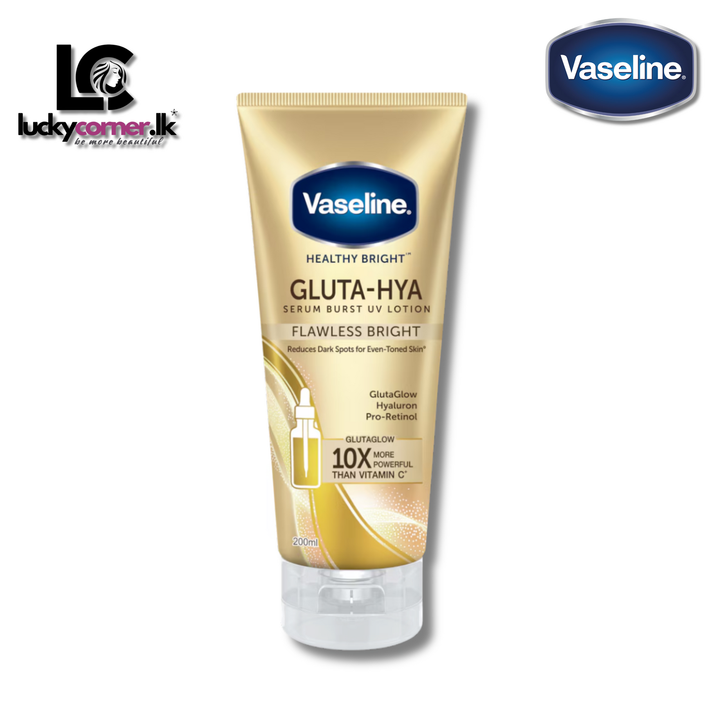 Vaseline® Gluta-Hya Serum Burst Lotion Flawless Bright