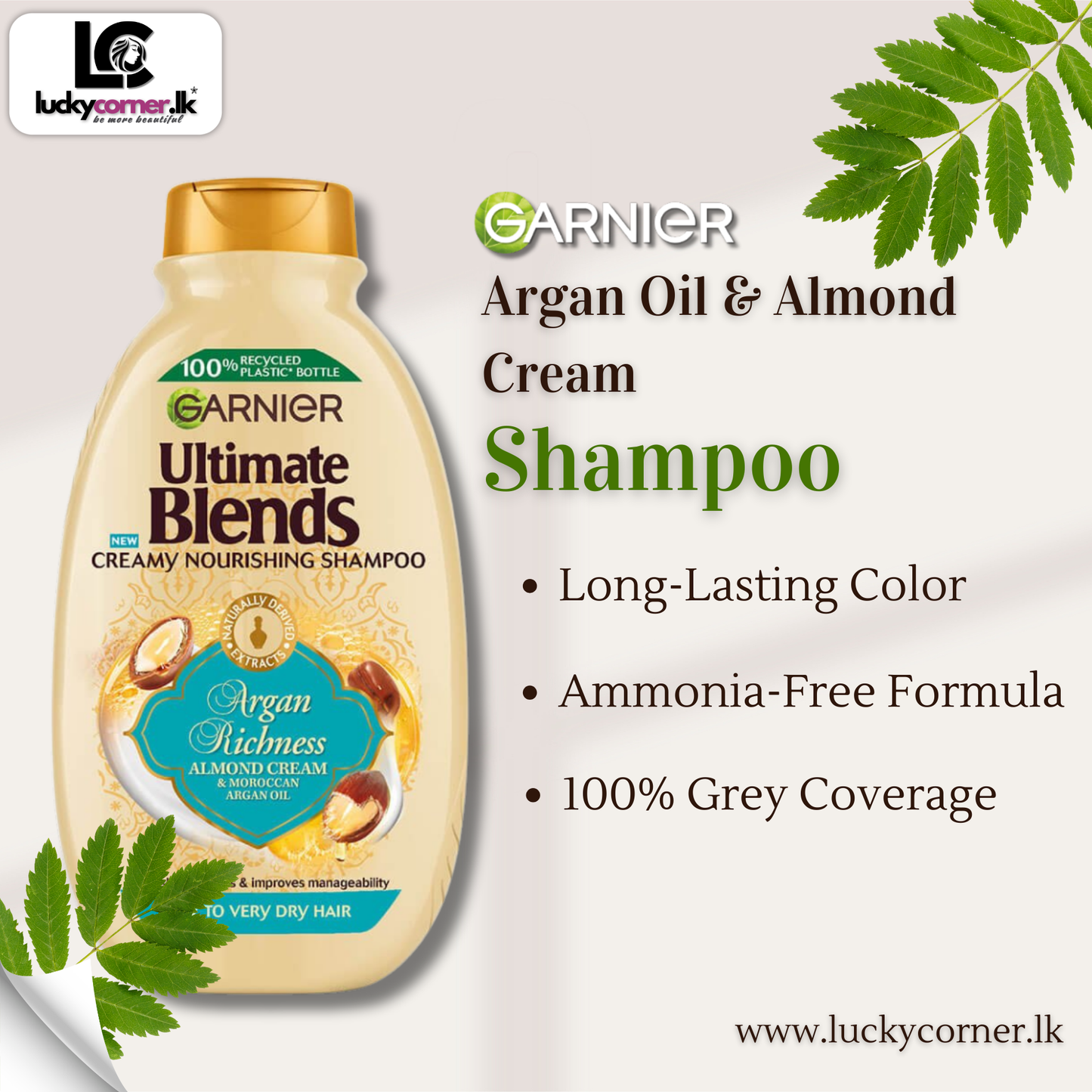 Garnier Argan Oil & Almond Cream Shampoo