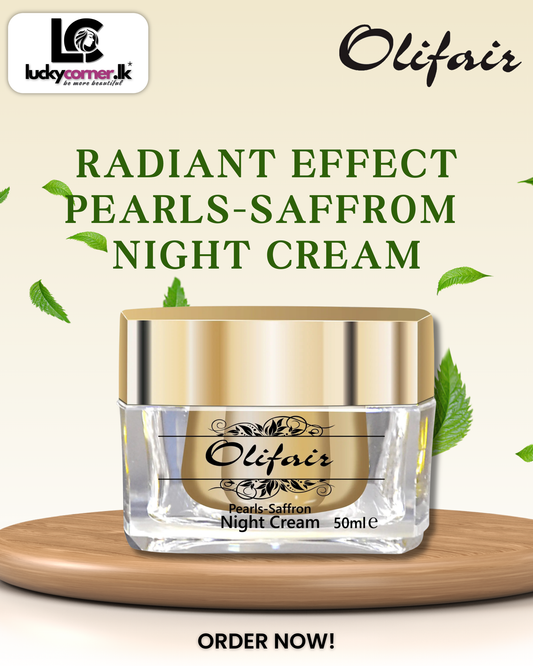 Olifair Radiant Effect Pearls Saffron Night Cream