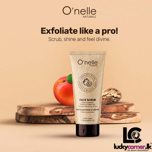 O’nelle Apricot and Walnut Shell Facial Scrub 100g