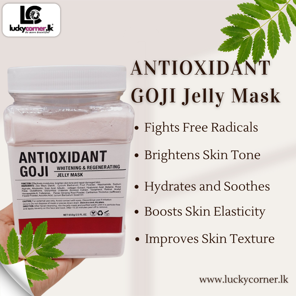 ANTIOXIDANT GOJI Jelly Mask