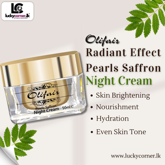 Olifair Radiant Effect Pearls Saffron Night Cream