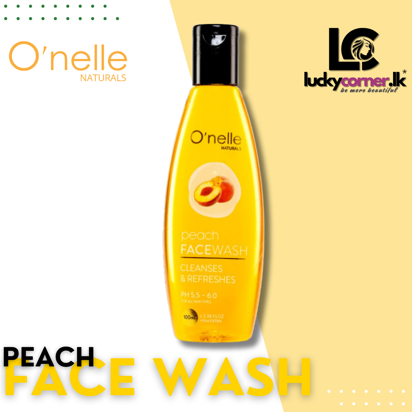 O'nelle naturals Peach Face Wash - 100ml
