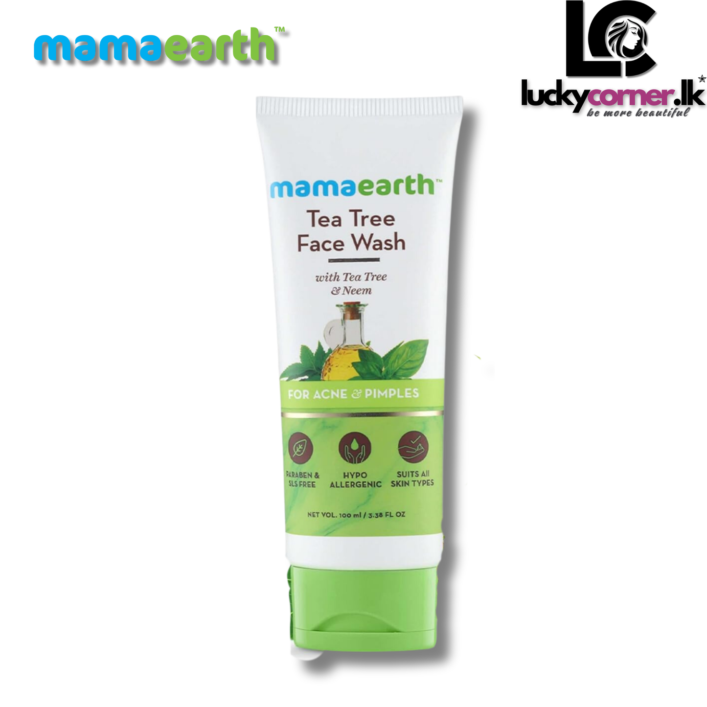 Mamaearth Tea Tree Facewash for acne & pimples, 100ml